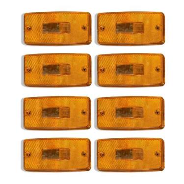 Imagem de 8 Lente Lanterna Lateral Caminhão Carreta Adaptação - Gf0.043