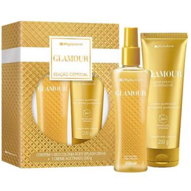 Imagem de Kit Phytoderm Glamour Body Splash 200ml e Creme Acetinado 200g