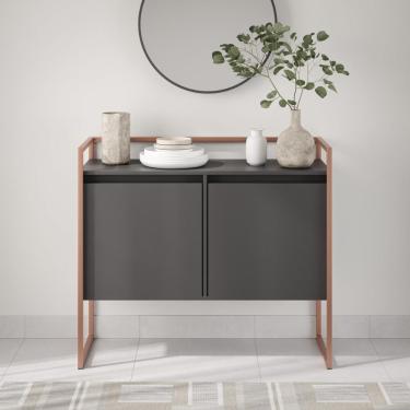 Imagem de Buffet Industrial 2 Portas Sp Preto Cobre