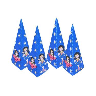 Imagem de Kit 10 Decoração Mulher Maravilha Festa Infantil