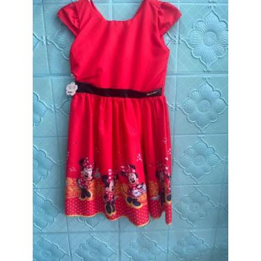 Imagem de Vestido infantil 10 anos personagens minie -Tamanho G - Q bonita modas