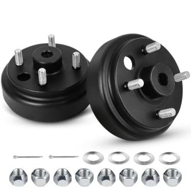 Imagem de Freio a tambor de carrinho de golfe para EZGO TXT 1982-Up Electric e 1982-1993 2-1993 Gas, 24 dentes estrias cubo de freio conjunto de tambor 19186G1P 19186-G1P 19186-G1 pacote com 2