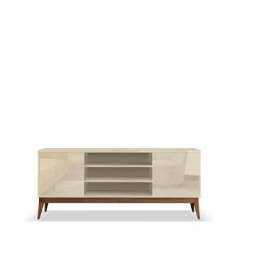 Imagem de Rack Bancada TI Estilo Retrô Para TV Até 60'' Polegadas Cor Off White 