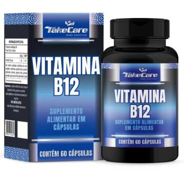 Imagem de Vitamina B12 - 60 cápsulas - cianocobalamina - Take Care