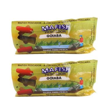Imagem de Kit 2x Massa Pronta Para Pesca 200g Goiaba - Mafish