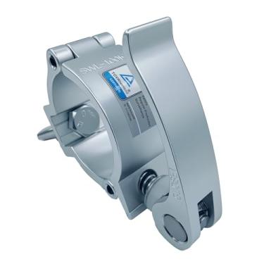 Imagem de Tyqzor 1 braçadeira de iluminação de palco de liberação rápida prata de 5 cm certificação TUV, braçadeira de treliça, serve para tubo OD de 48 a 51 mm, suporte de alumínio resistente para DJ de 99,8