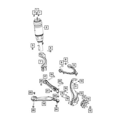 Imagem de Mopar Suspensão de ar de mola 68459083AE