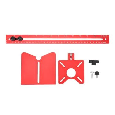 Imagem de QANYEGN Suporte de ranhura de moagem de 4 em 1 em 1, gabarito de corte de círculo de roteador de liga de alumínio, ferramenta de localização de sloting de madeira para trabalhar ma