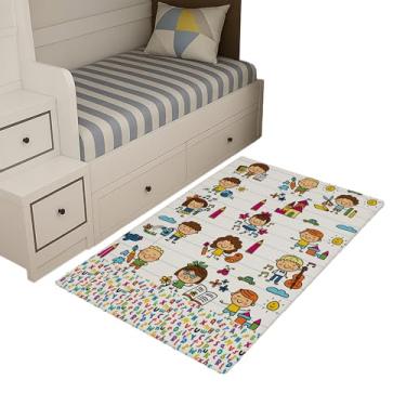 Imagem de Tapete Infantil Estampado 1,00 x 0,65 Decorativo Antiderrapante (CORES E SONHOS)