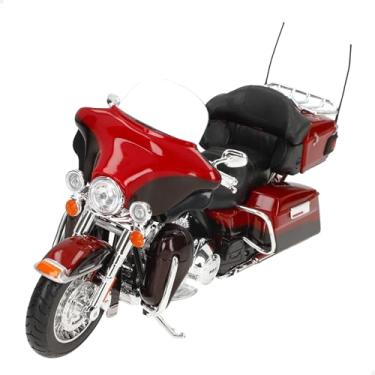 Imagem de 2013 Harley Davidson FLHTK Electra Glide Ultra Limited Red Bike Motorcycle Model 1/12 by Maisto