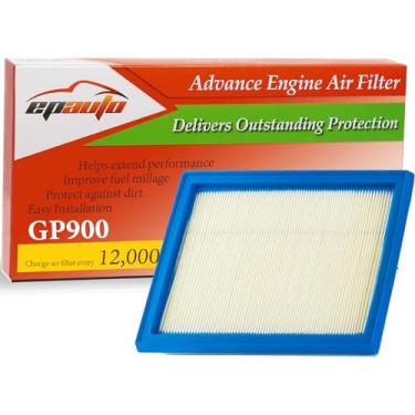 Imagem de EPAuto Filtro de ar do motor GP900 (CA6900), substituição para Infiniti Q50, Q60, Q70, QX70, FX35, FX50, Nissan Sentra, Rogue, Juke, 300ZX – Serve para modelos selecionados de motores a gás 1990–2022