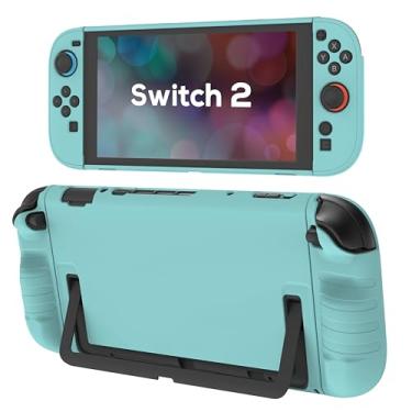 Imagem de TIKOdirect Protective Case for Switch 2, Hard PC Slim Dockable Cover Case Designed for Switch 2 2025, Game Console and Joy Con Controllers, Blue