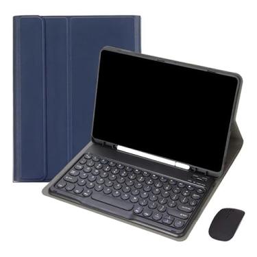 Imagem de Teclado Redondo, Mouse E Capa Para Samsung S6 Lite 10,4polegadas