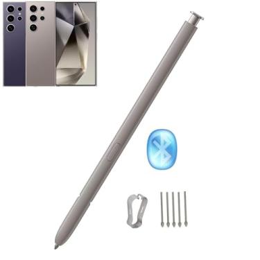 Imagem de Caneta S24 Ultra Stylus (com Bluetooth) de substituição para Samsung Galaxy S24 Ultra 5G Touch Stylus Pen S ponta de substituição (violeta/cinza)