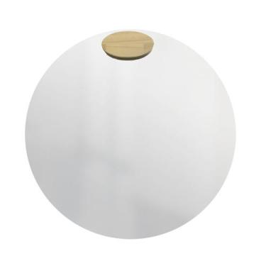 Imagem de Espelho Decorativo Aplique Pinus Oval 40 Cm Redondo - e2g Design