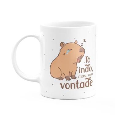 Imagem de Caneca Divertida Capivaras - Tô indo, mas sem vontade! - JPS INFO