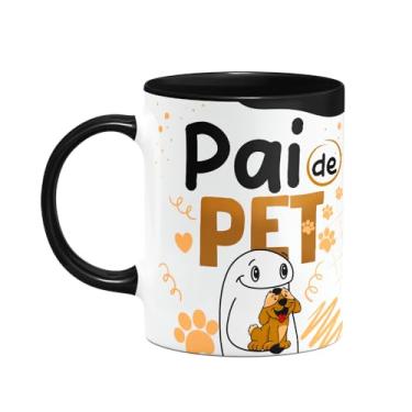 Imagem de JPS INFO, Caneca Flork Pais - Pai de pet - Cachorro - B-black