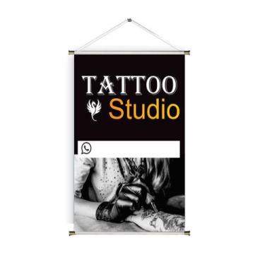 Imagem de Banner pronto Tatuagem BA 442 medida 45x70 cm arte Pronta