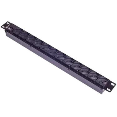 Imagem de Regua Para Rack Ipec, 19 Pol, 1u, Calha De 12 Tomadas, 10a, Bivolt, Com Filto Linha, Cabo 1.10m
