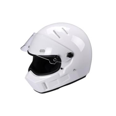 Imagem de CRG Sports ATV Motocross Motocross Scooter de Motocross Capacete de fibra de vidro de rosto inteiro Certificado DOT ATV-1 - PaiCRG Sports X-Large branco ATV-1 White - XL