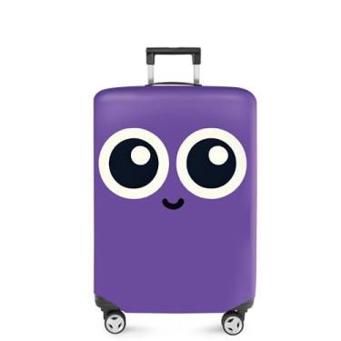 Imagem de ANNA QUEEN Capa de mala com flores, protetor de mala, capa de viagem para bagagem de 50 a 86 cm, acessórios de viagem de elastano extensível e lavável, #13, L(fits 28-30Inch suitcase)