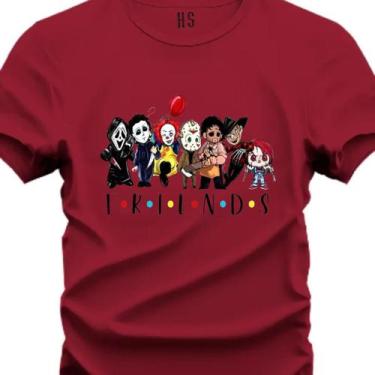 Imagem de Camiseta Personalizada Friends Do Terror - Hs, Vermelho, P