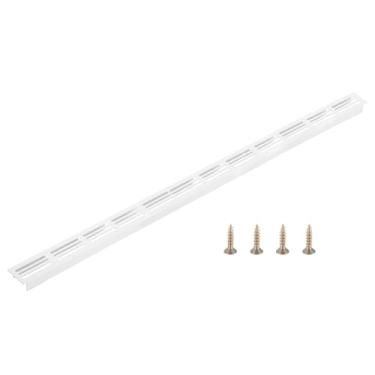 Imagem de PATIKIL Tampa de saída de ar da porta, 61 x 3 cm (dimensões externas), grade de ventilação com venezianas de alumínio, ventilação retangular com parafusos de montagem para armário de sapatos, branca