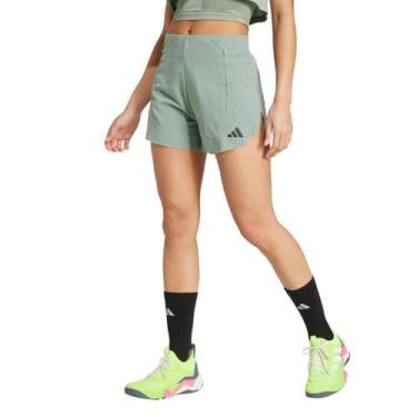 Imagem de Shorts Adidas Hiit 2 em 1 Feminino, Verde, G