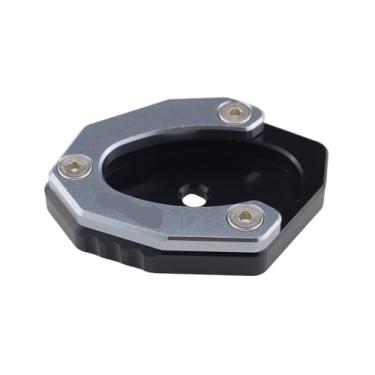 Imagem de jininshengxindianzi Compatible With Z650 Z800 Z900RS Cafe Kickstand Sidestand Extension Enlarger Pad Modified Side Support Seat Small Foot Pad(Grey logo Z650)
