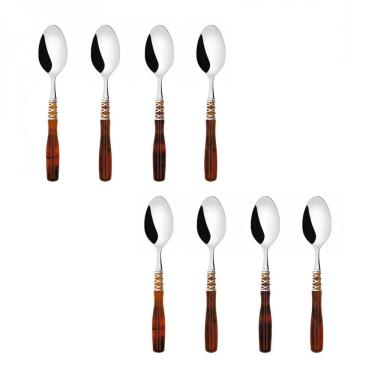 Imagem de Conjunto 8 Colheres para Chá Café Mesa Posta Arianna Bugatti