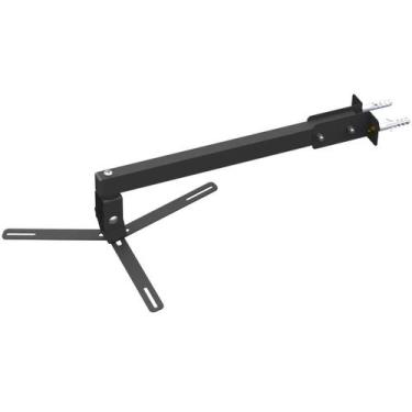 Imagem de Suporte Projetor Datashow Mini Led Parede Braço 40 Cm Preto - Multifor