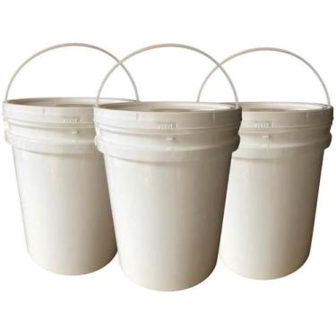 Imagem de Balde Para Supermercados De 20L E Tampa Lacre 3 Pçs - Nastripack