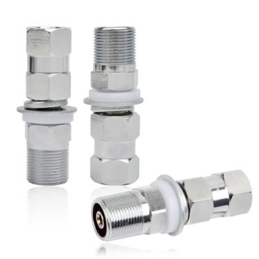 Imagem de HYSHIKRA Adaptador de antena SO239 para 3/8 x 24, adaptador de montagem de pino de antena CB resistente com conector UHF - fêmea para montagem de antenas CB de rádio amador (pacote com 3)