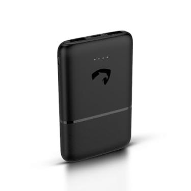 Imagem de AMET Power Bank UltraPower 5.000mAh, 1 porta USB-C e 2 portas USB, Carregamento Rápido PD 20W, Design Slim, Compacto e Portátil, Preto