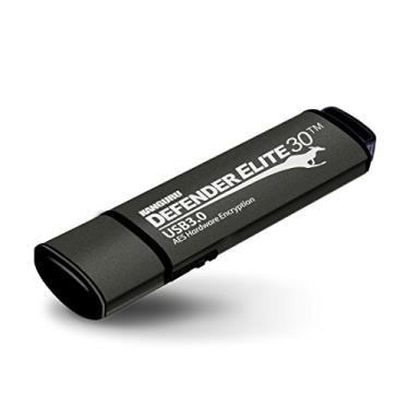 Imagem de Kanguru Defender Elite30, Hardware criptografado, seguro, USB 3.0 SuperSpeed, 128 G