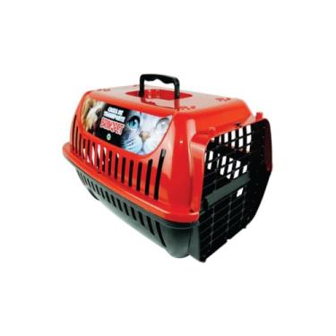 Imagem de Caixa De Transporte Para Cachorro E Gatos Pet Nº 3 Brinqpet Cor Vermelha