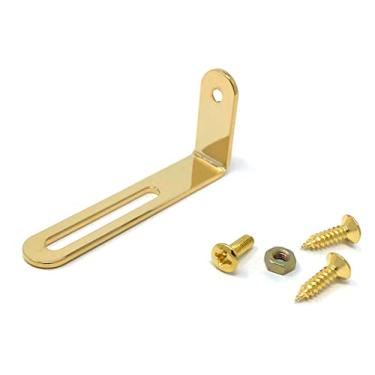 Imagem de Vintage Forge Suporte de montagem Gold Pickguard compatível com guitarra elétrica Gibson Epiphone Les Paul com parafusos LPB20-GLD