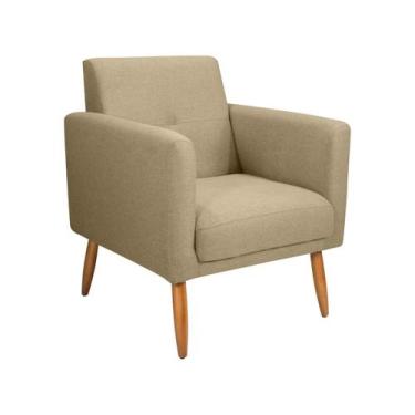 Imagem de Poltrona Decorativa Moderna Matrix Pequim, Bege
