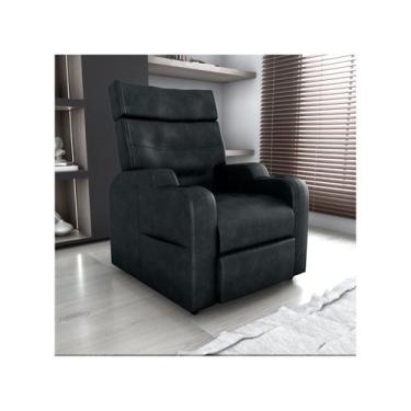 Imagem de Poltrona Reclinável Moderno 3 Posições Matrix Toro, Preto