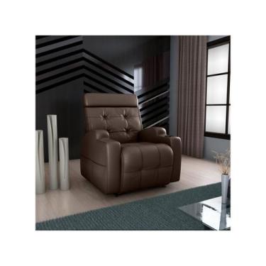 Imagem de Poltrona Reclinável Elétrica Moderna Matrix Cherokee, Marrom