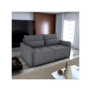 Imagem de Sofá-cama 3 Lugares Retrátil Bipartido Reclinável Veludo Matrix Celine