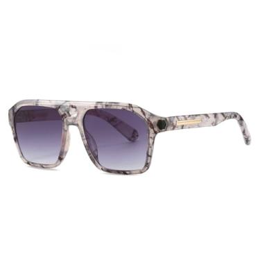 Imagem de Óculos de sol retangulares grandes, armação grande, antirreflexo, espelhado, para motorista, feminino, UV400, masculino, 05, óculos de sol