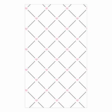 Imagem de Papel de Parede Decorativo Coração Branco Material 3M - Cromo Sign