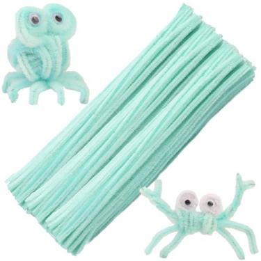 Imagem de Limpadores de cachimbo Zulary Light Green 100 unidades de suprimentos 