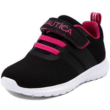 Imagem de Nautica Kids Girls Fashion Sneaker Running Shoe Strap/Slip On (Toddler/Little Kid)