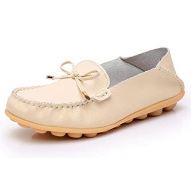 Imagem de VenusCelia Mocassim feminino MyFavour Walking Flat, Bege, 38