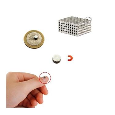 Imagem de Ímãs de neodímio, prata genérica, 0,4 x 0,2 cm, ímã magnético 2 - Ligh