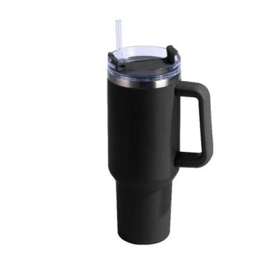 Imagem de Caneca térmica Copo de aço inoxidável com tampa de palha 1.2L - J-One