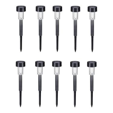 Imagem de Kit 10 Luminária Balizador Espeto Jardim Solar Led Decoração