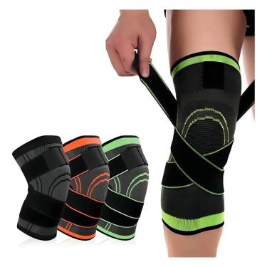 Imagem de 2X Joelheira Compressão Ortopédica Tensor Joelho Crossfit Vo